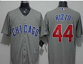 Chicago Cubs #44 Anthony Rizzo Gray New Cool Base Stitched MLB Jersey,baseball caps,new era cap wholesale,wholesale hats